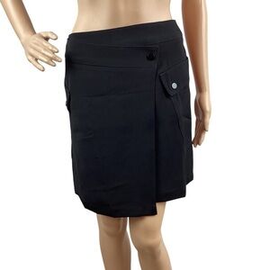 Bishop + Young Military Wrap Skirt Size M Black